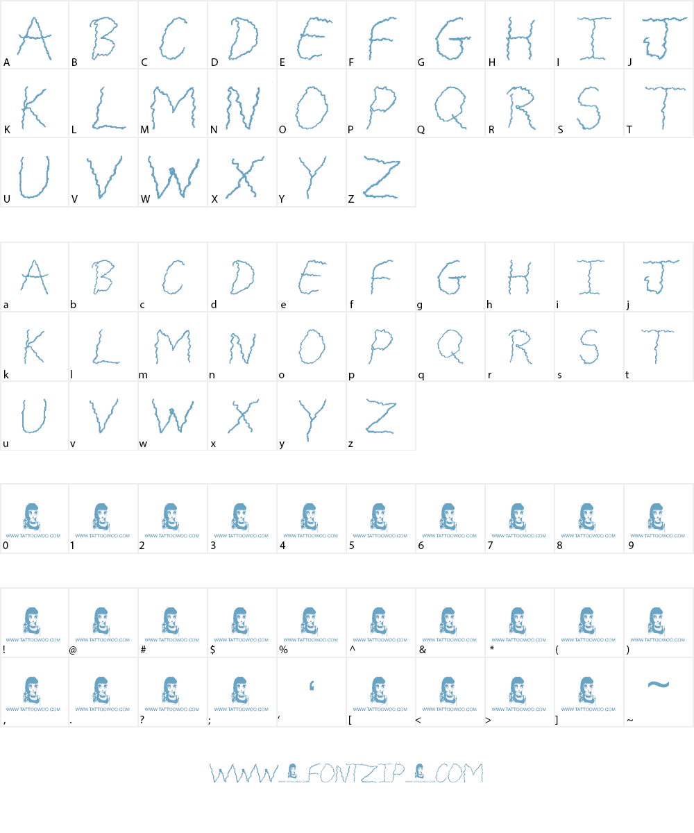 Freaky Friday Font Character
